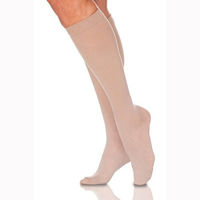 Sigvaris EverSheer 781CMSW99 15-20 Mmhg Closed Toe Medium Short Calf Hosiery For Women Black