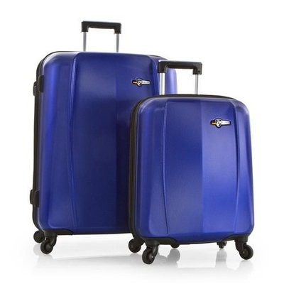 HEYS Viking Elite WIDEbody 2-piece (Metallic Blue) Lightweight Expandable Spinner Luggage Set