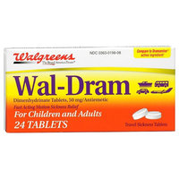 Walgreens Wal-Dram Antimetic Travel Sickness Tablets