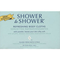 Shower to Shower Refreshing Body Cloths Island Fresh With Citrus
