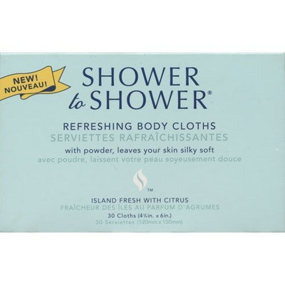 Shower to Shower Refreshing Body Cloths Island Fresh With Citrus