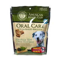 American Kennel Club AKC Oral Care Oven-Baked Biscuits with Refreshing Mint and Green Tea Flavor