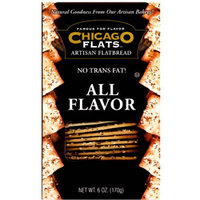 Chicago Flats All Flavor Artisan Flatbread, 6 oz, (Pack of 12)