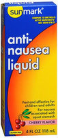 Sunmark Anti-Nausea Liquid, Cherry 4 oz by Sunmark