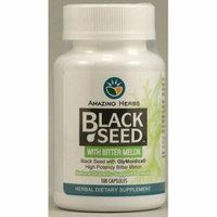 Amazing Herbs Black Seed with Bitter Melon 100 Capsules