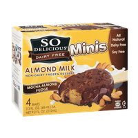 So Delicious Dairy Free Frozen Dessert Minis Almond Milk Mocha Almond Fudge - 4 CT
