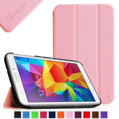 Fintie Smart Shell Case Ultra Slim Lightweight Stand Cover for Samsung Galaxy Tab 4 8.0 inch Tablet, Pink