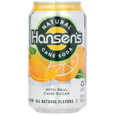 Hansen's Mango Orange Soda, 12 Ounce Cans (Pack of 24)