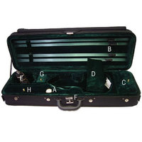 ViolinSmart Oblong Violin Case 4/4 Full Size (Green)