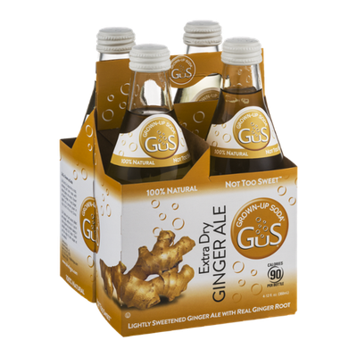 Grown-Up Soda Extra Dry Ginger Ale - 4 CT
