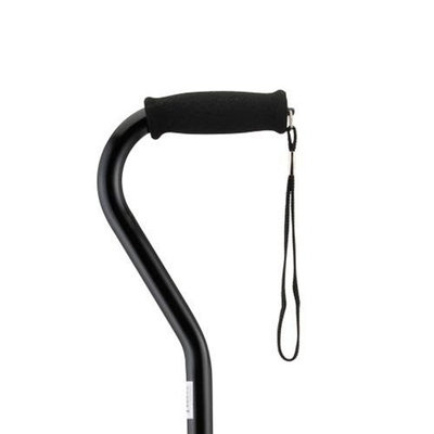 Nova Ortho-med NOVA Medical Products Cane with Offset Handle and Strap, Black