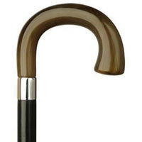 Harvy Men Square Nose Cane Black Maple With Horn Handle -Affordable Gift! Item #HAR-9121031