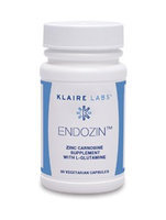 Klaire Labs, Endozin 60 Vegetarian Capsules