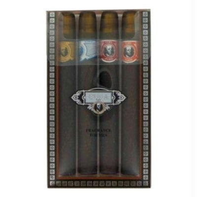Fragluxe Gift Set -- Cuba Variety Set includes All Four 1.15 oz Sprays Cuba Red Cuba Blue Cuba Gold and Cuba Orange