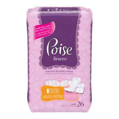 Poise Liners - Very Light, 26 ct
