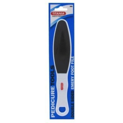 Titania Double Emery Foot File (Blister)