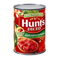 Hunt's 100% Natural Basil, Garlic & Oregano Diced Tomatoes