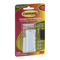 Command Picture & Frame Hanging Sawtooth Sticky Nail + Stabilizer Strips