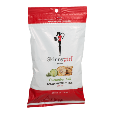 Skinnygirl Snacks Baked Pretzel Thins Cucumber Dill