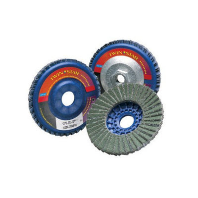 Norton Type 27 TwinStar Flap Discs - twin star 4-1/2x5/8-11 type 27 flap disc 60 grit