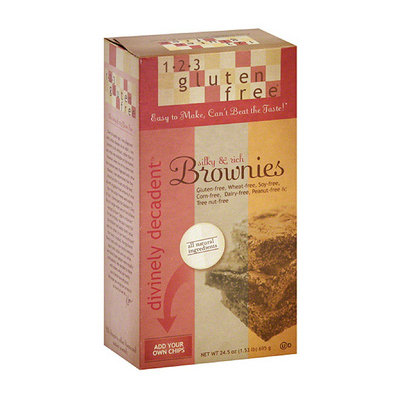 1-2-3 Gluten Free Divinely Decadent Silky & Rich Brownies