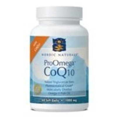 Nordic Pure Nordic Naturals ProOmega CoQ10 1000mg 60 softgels
