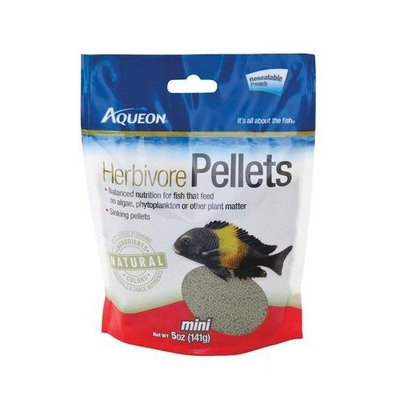 Aqueon 06185 Cichlid Herbivore Pellets, 5-Ounce