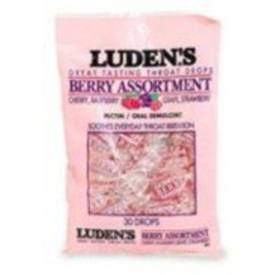 Luden's Ludens Throat Drops, Berry Assortment - 30 Drops / Bag, 12 Bags