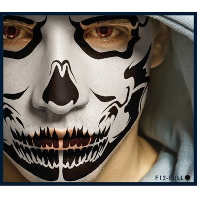European Body Art Skull Stencil Airbrush Makeup Face Template