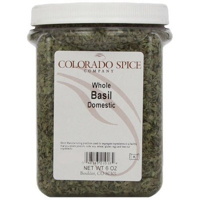 Colorado Spice Basil, Whole Domestic Large Cut, 6-Ounce Jars (Pack of 2)