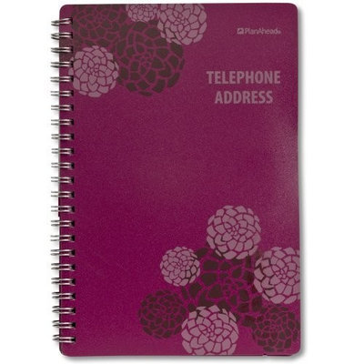 PlanAhead Plan Ahead See It Bigger Telephone/Address Book, Large Print, Assorted Colors, Color May Vary (70369C)