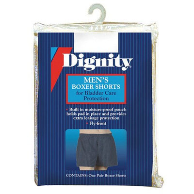 Dignity Men's Boxers with Built-In Protective Pouch Extra Large