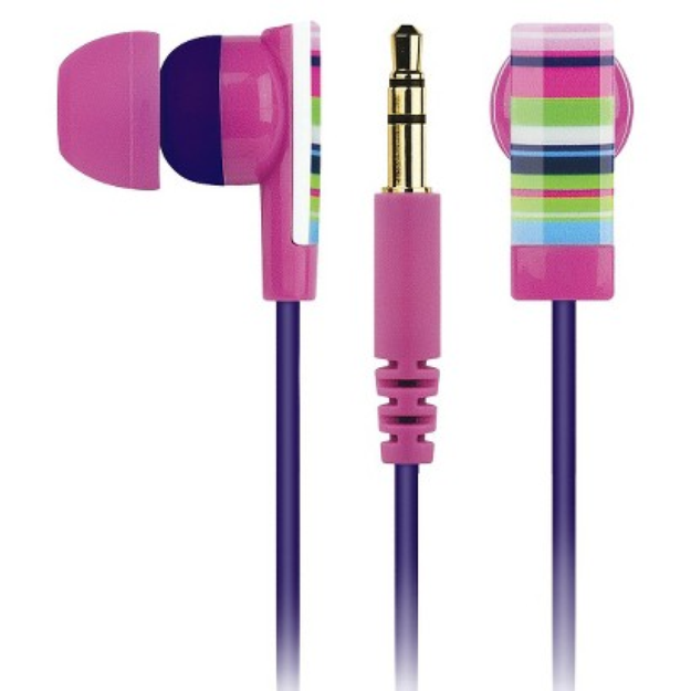 Merkury Innovations Earbuds - Riviera Stripe - Multicolored (MB-EB1RS)