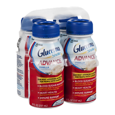 Glucerna Shake Advance Vanilla - 4 CT