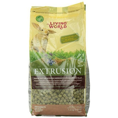Living World Extrusion Rabbit Food, 3-Pound