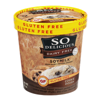 So Delicious Dairy Free SoyMilk Frozen Dessert Gluten Free Cookie Dough