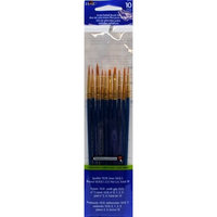 Plaid 44278 10-Piece Detail Round Brush Set