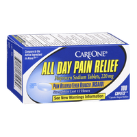 CareOne All Day Pain Relief Pain Reliever/Fever Reducer - 100 CT
