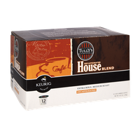Tully's Coffee Keurig Brewed Decaffeinated House Blend Extra Bold, Medium Roast K-Cups - 12 PK