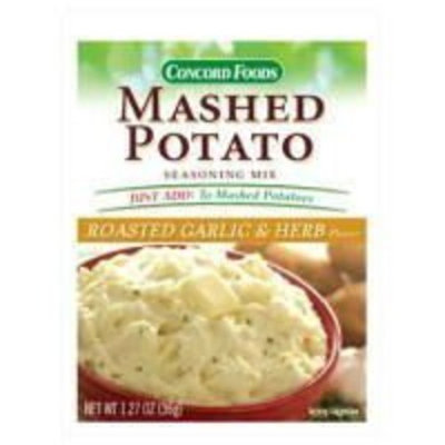 Concord foods Mashed Potato Garlic & Herb Seasoning Mix, 1.27 OZ Pouch