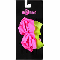 in Btween Rose Pink and Green Hair Clips