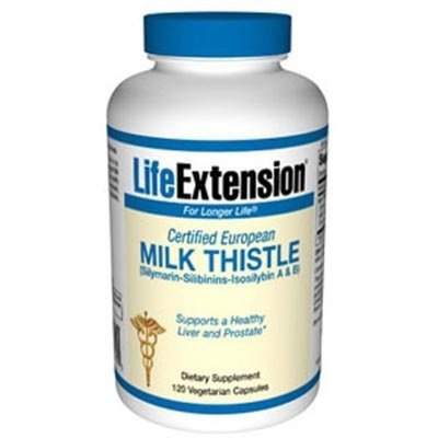 Life Extension - CERTIFIED EUROPEAN MILK THISTLE 750 mg 120 VEGETARIAN CAPSULES