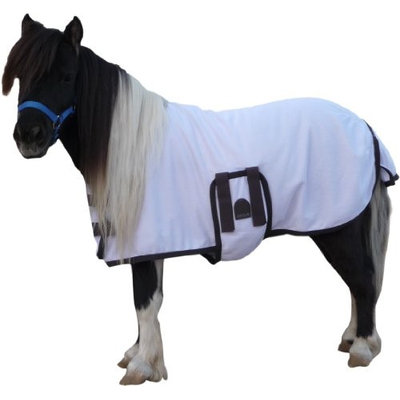 EOUS Foal/Mini Fly Sheet Medium White/Chocolate