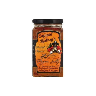 Captain Rodney's Pirates Reserve Hot Pepper Jelly - 16 oz(Pack of 12)
