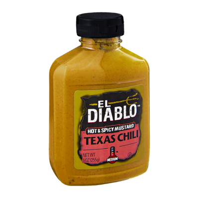 El Diablo Texas Chili Medium Hot & Spicy Mustard