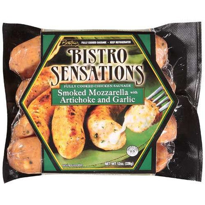 Benetino's Bistro Sensations: Sausage Chicken Smoked Mozzarella w/Artichoke & Garlic Meat, 12 Oz
