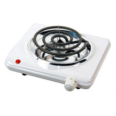 Brentwood Electric 1000W Single Burner (White)