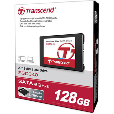 Transcend TS128GSSD340 128G 2.5 Ssd Sata 3 Mlc