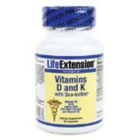 Life Extension Vitamin D with Sea Iodine and Vitamin K2, Vegetarian Capsules, 60-Count