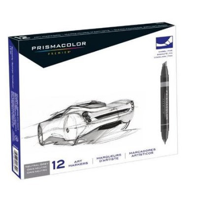 Prismacolor Premier Chisel Marker Neutral Grey Set 12CT